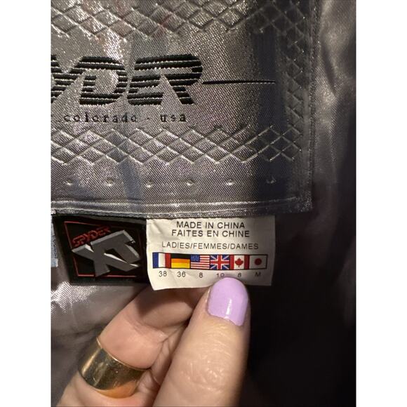 Spyder ski Purple/Blue jumpsuit women Size 8 - Picture 13 of 16